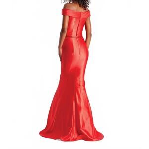 NEW CLARISSE women's formal prom dress in red